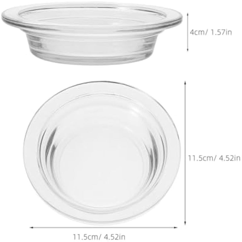 طبق زجاجي للعلاج العطري من توبرفن، وعاء تسخين للشمع، طبق بديل لتسخين زيت الشمع، طبق تذويب الشمع للمصباح، طبق تسخين زيت الشمع، صينية تسخين الشمع، صواني شمع - Image 2